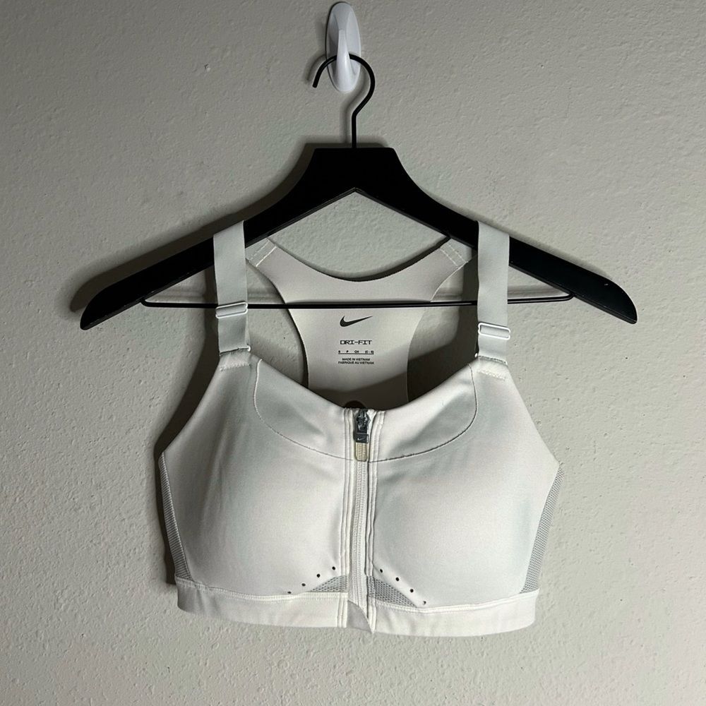 Nike Alpha High Support Padded Zip-Front Sports Bra Size S - Picture 2 of 10